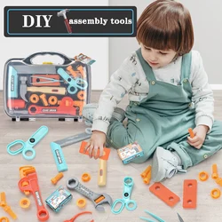Maison de jeu d'ingénierie pour enfants, jeu d'outils de réparation de simulation, jeu de 12 pièces, tournevis de simulation, pinces, jouet pour garçon, cadeau 
