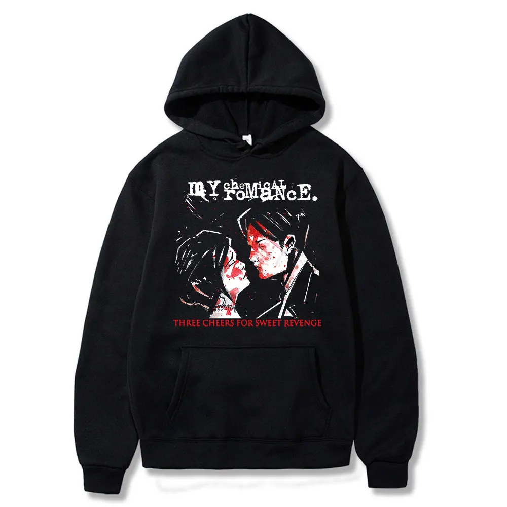 

2021 Classic Couple Trend Tops My Chemical Romance Mcr Dead Emo Print Oversize Women Men Clothing Cotton Unsiex Loose Style Tops