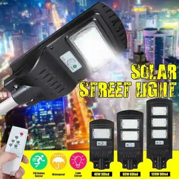

40W/80W/120W LED Solar Street Light Garden Outdoor Solar Wall Lamp Radar+PIR Human induction Solar Waterproof Landscape Light
