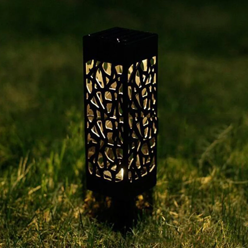 Солнечный СВЕТОДИОДНЫЙ светильник для украшения сада и улицы, наружный каминный датчик для бомбы, солнечный непроницаемый фарол