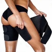 1 пара мужской женский формирователь ног сауна пот ноги бедра триммеры теплые тонкие обертывания для похудения ноги жир термо неопрен компрессионный пояс