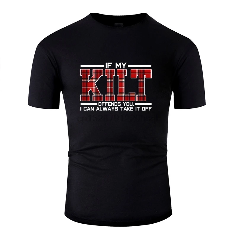 Забавная шотландская Подарочная Футболка с принтом Kilt мужские футболки из 100%
