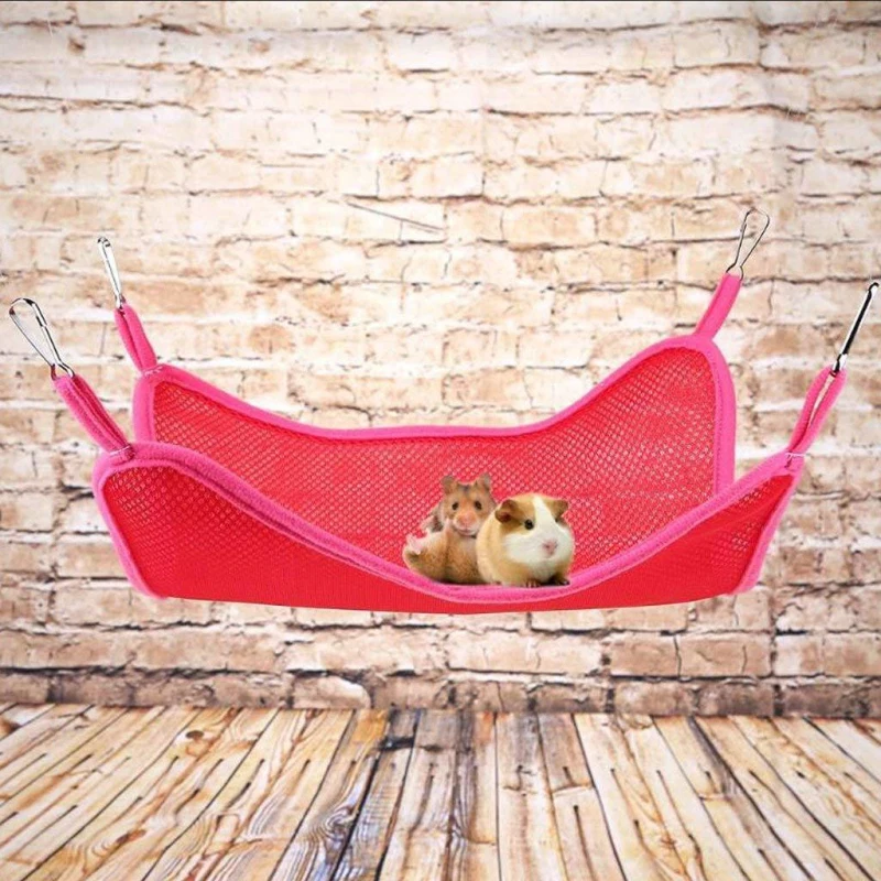 For Hamsters Pet Sleeping Pet Hammock Hamster Hang Mat Guinea Pig Chinchilla Rabbit Cage Hammock Hanging Bed Seat Dog Chien Home pet sleeping bed pet house pet hammock pet sleeping mat