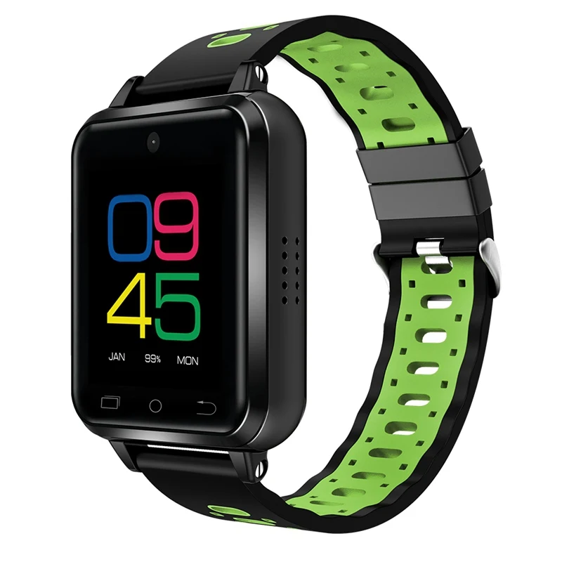 4G Smart Watch Bluetooth GPS WIFI RAM 1GB+ 8GB Music Player Blood Pressure IP67 Waterproof Relogio Inteligente for Android 6.0 - Цвет: green