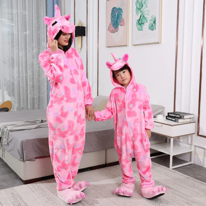 sleepwear for baby boy Children Onesies Pajamas Winter Deer Stitch Onesies Boys Girl Pajamas Set Cartoon Animal Pyjamas Onesies Kids Flannel Sleepwear sleepwear for boy