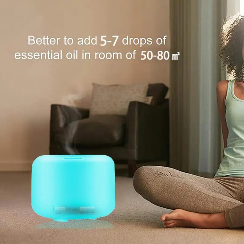 1000mL Timing Humidifier 7 Color LED Aromatherapy Ultrasonic Aroma Diffuser
