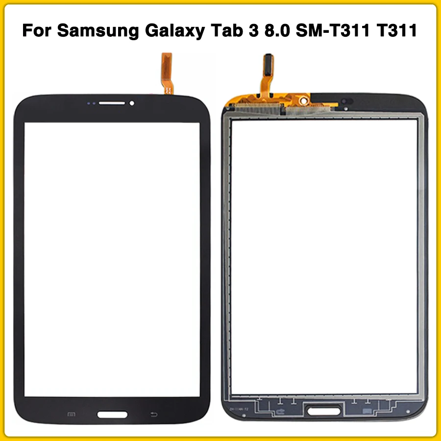

new Touchscreen For Samsung Galaxy Tab 3 8.0 SM-T311 T311 Touch screen panel Digitizer Sensor front Outer Glass Lens
