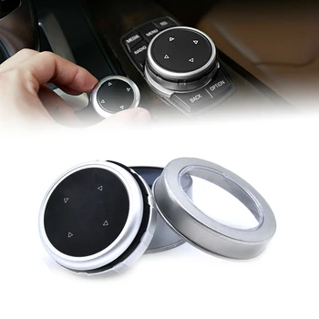 

Car Interior Knob Frame Trim Multimedia Button Cover for BMW F10 F20 F30 for NBT Controller for iDrive Button