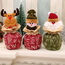 Рождественская сумка для хранения конфет держатель Детский Рождественский подарок Органайзер украшение дерево F42A