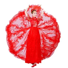 Китайская одежда для женщин, современное Открытое платье для танцев, платье для тренировок, Одежда для танцев, сценического представления