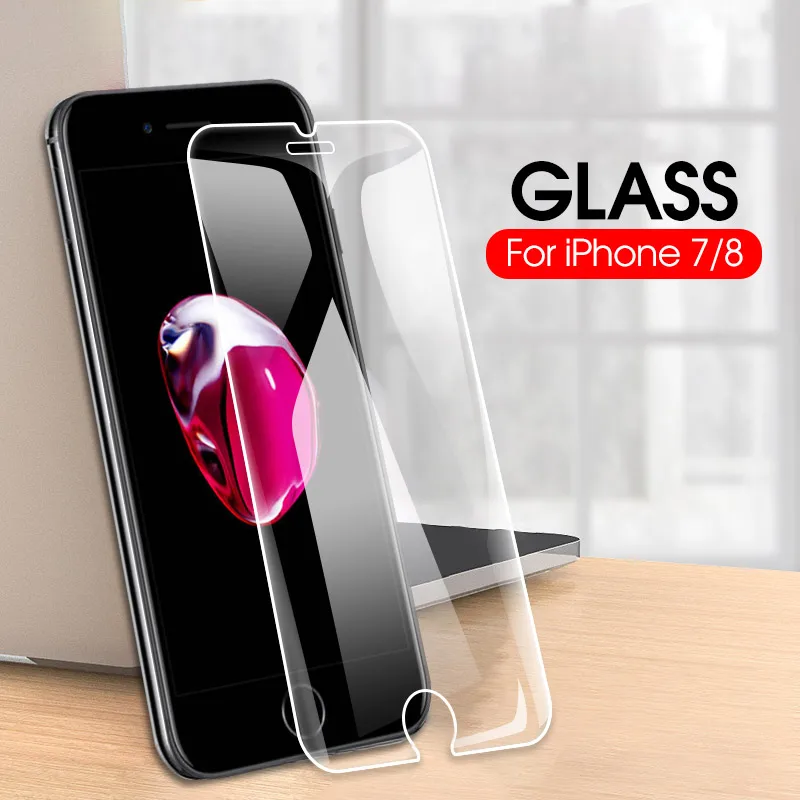 

Front Screen Protective Tempered Glass For iphone 7 8 Plus 6 6S Plus Anti Fall Glass For iphone 7 8 5 5S SE 6 6S 4S Film Glass