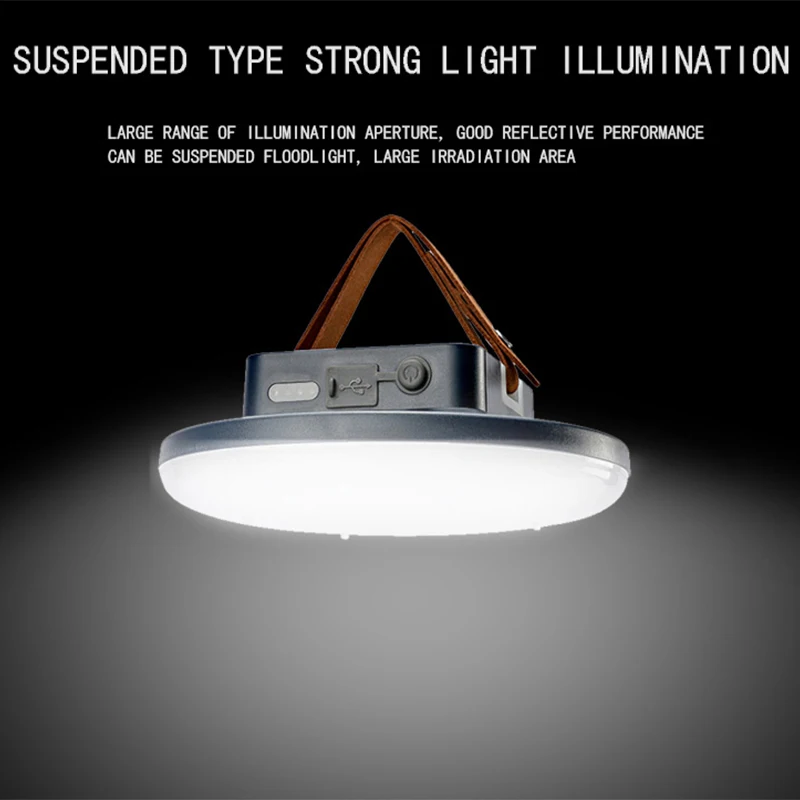 Rechargeable LED Magnet Flashlight Camping Lantern Fishing Light Outdoor Work Repair Lighting LEDs 15600mah Portable High Power | Освещение