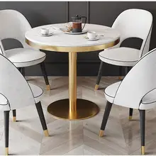 Скандинавский стол и стул комбинированная фара роскошный мраморный стол гостиничный приём продаж офисный стол Повседневный журнальный столик