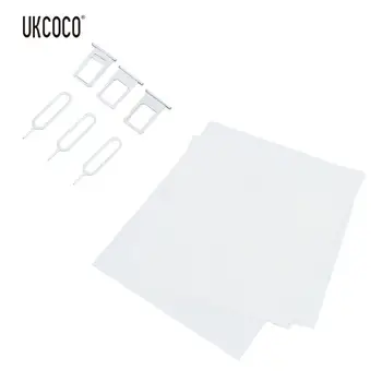 

UKCOCO 3 Pcs SIM Card Tray Replacement For iPhone 6 with Sim Card Remover Eject Pin and Cloth For iPhone 6