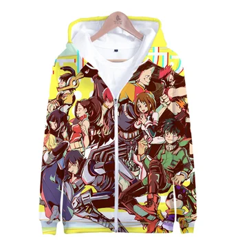 

Anime My Hero Academia 3D zipper Hoody men/women/kids New Sale Fashion Sweatshirts My Hero Academia 3D zipper hoodies casual top