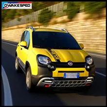 For Fiat Panda 4X4 Cross Off Road Styling Vinyl Decal Car Hood Bonnet Stripes Auto Engine Cover Decor Sticker (2)_副本