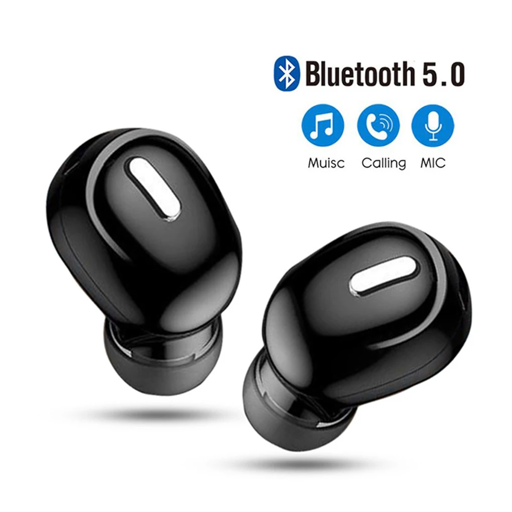 1 шт. миниатюрные беспроводные наушники вкладыши HiFi Bluetooth 5 0 гарнитура с