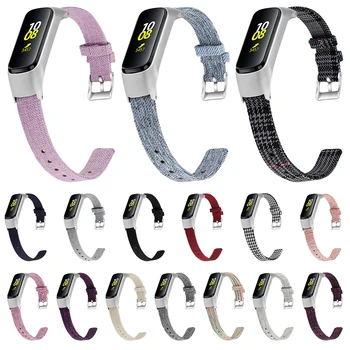 

Canvas Material Watch Strap For Samsung Galaxy Fit E Bracelet band high quality materials Smartwatch Watchband Wrist