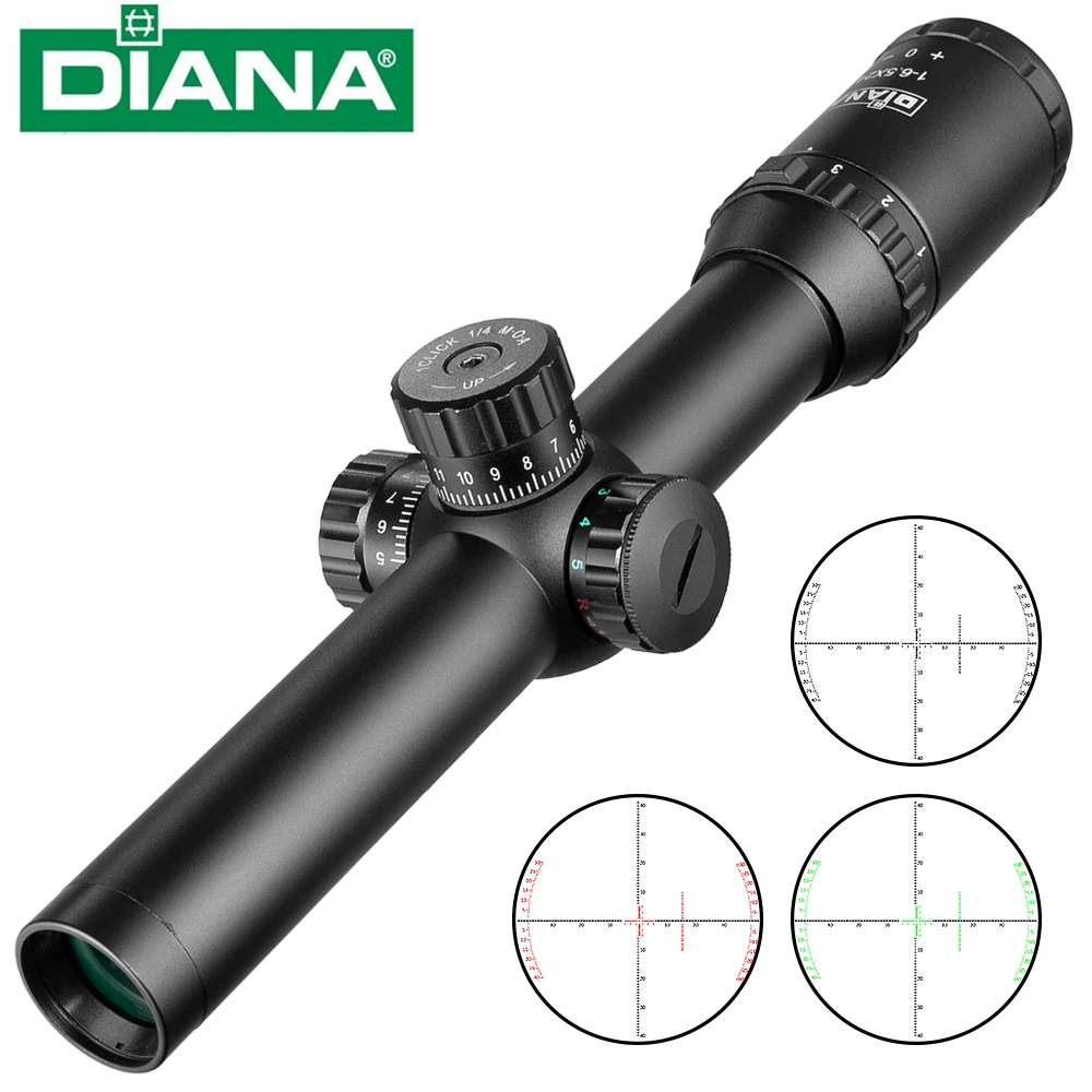 

1-6.5X24 Optical Sight IRG 1 CLICK 1/4 MOA Hunting Riflescope Tactical Optics Sight Rifle Scope Outdoors Hunting Quality