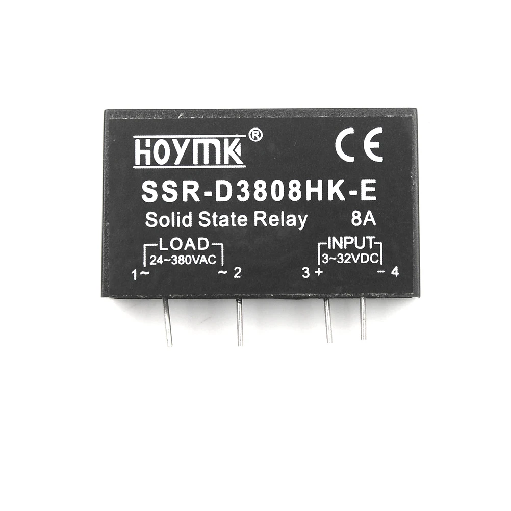 PCB Dedicated with Pins SSR-D3808HK 8A DC-AC Solid State Relay
