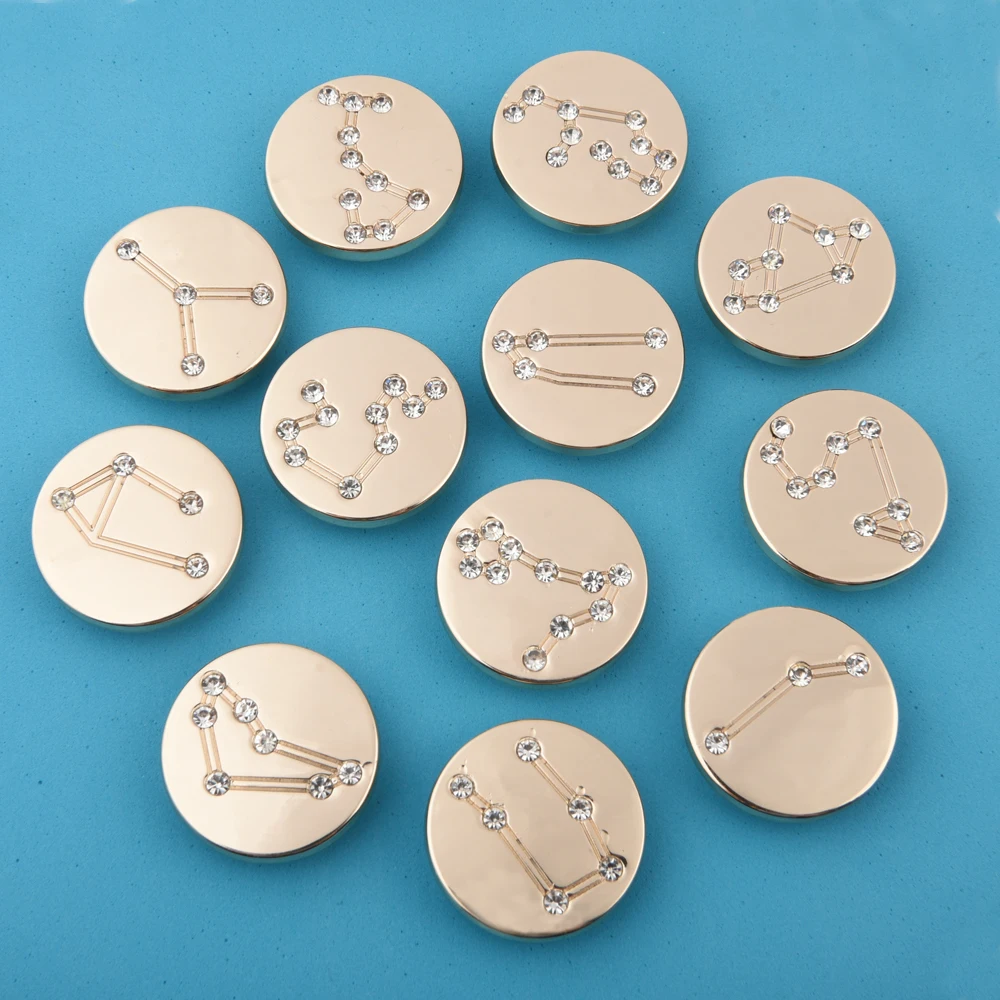 

Высококачественные металлические подвески для обуви со знаками Зодиака украшения для мужчин женщин детей созвездия браслет аксессуары для Девы