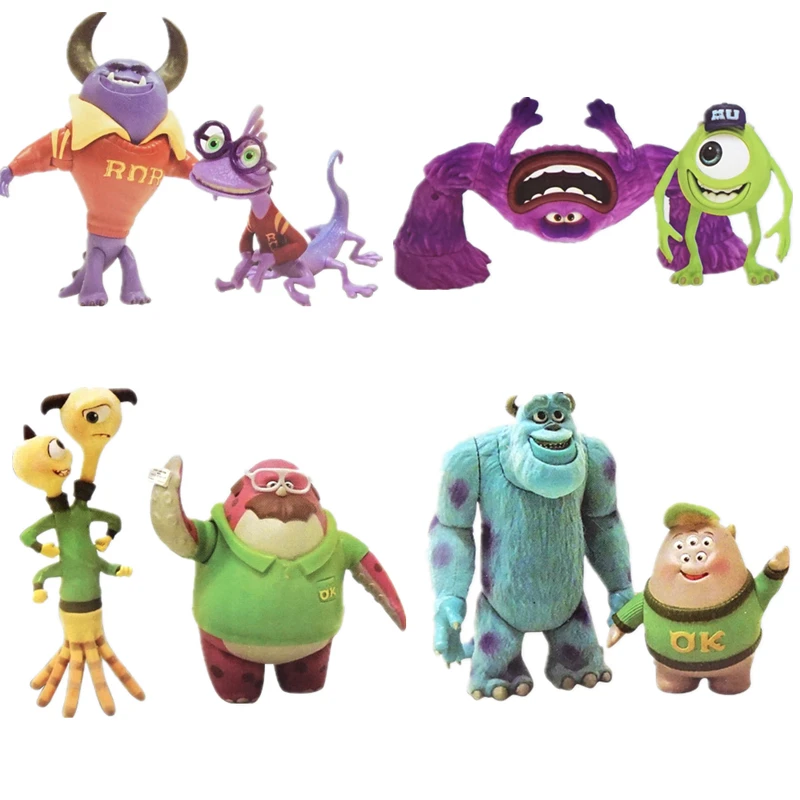 

Disney Pixar Monsters University Monsters Inc James P. Sullivan Mike Wazowski Mr.Q Action Figures Model Toys For Children Gift