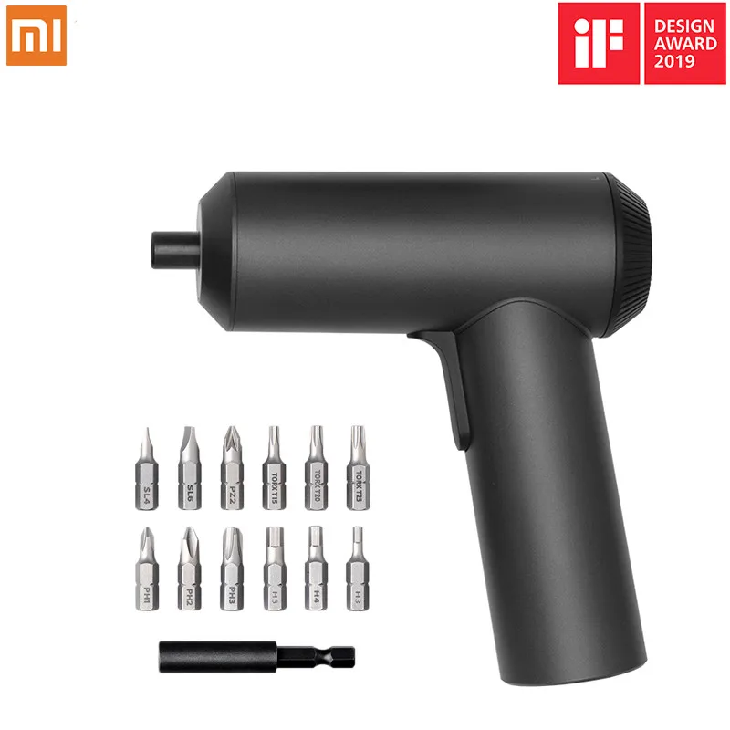 

2019 Xiaomi Mijia Electric Screwdriver With 12Pcs S2 Screw Bits 3.6V 2000mah Cordless Rechargeable Electric Screwdriver In Stock