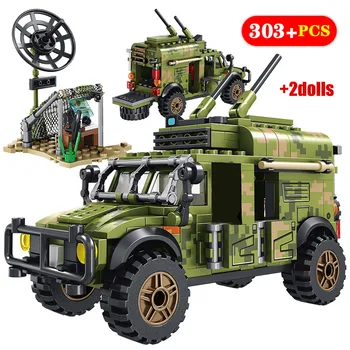

City Technic Tank Missile Car WW2 Weapons Building Blocks Military Army Chariot Vehicle Figures Bricks Gifts Toys For Children