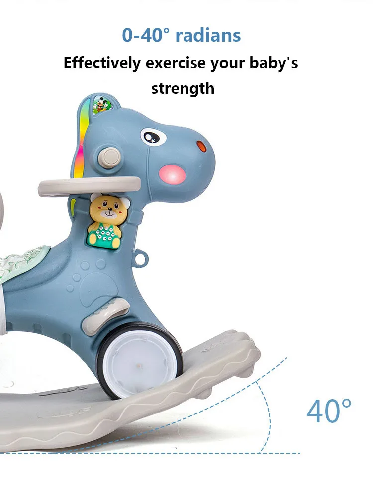 IMBABY дети животные качающиеся лошади многофункциональные кресла-качалки Троянские игрушки детские ходунки для дома для девочек и мальчиков игрушка в подарок