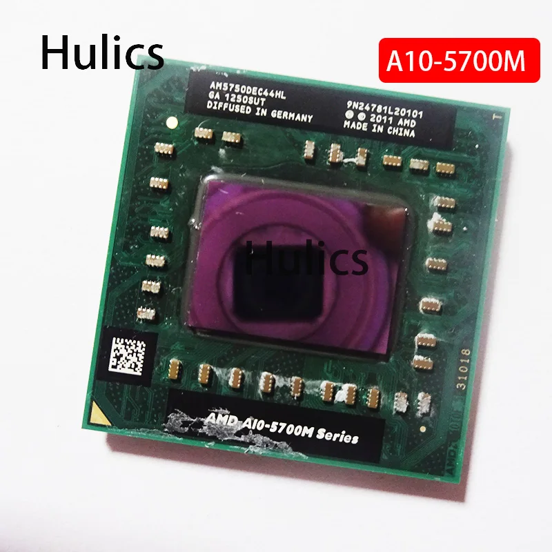 Hulics Original AMD A10-Series A10-5750M A10 5750M 2.5 GHz Quad-Core Quad-Thread CPU Processor AM5750DEC44HL Socket FS1 | Компьютеры и