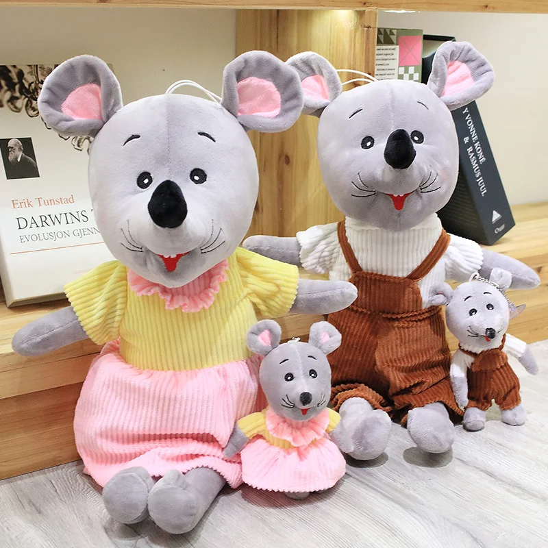 55/80/110 см мягкая мышь плюшевая мышь игрушка фигурка Мышь Plushie собака игрушки плюшевые игрушки животных кавайная подушка кукла-талисман для влюбленной пары