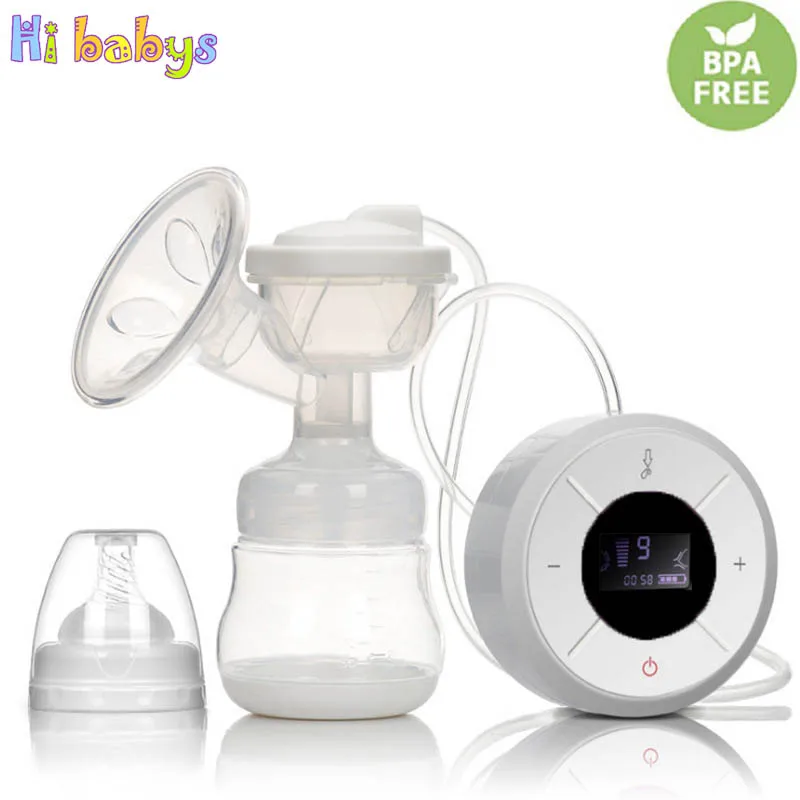 Электрический молокоотсос с молочной бутылкой для младенцев USB BPA бесплатно мощные всасывающие молокоотсосы для сосков с соском пищевой материал
