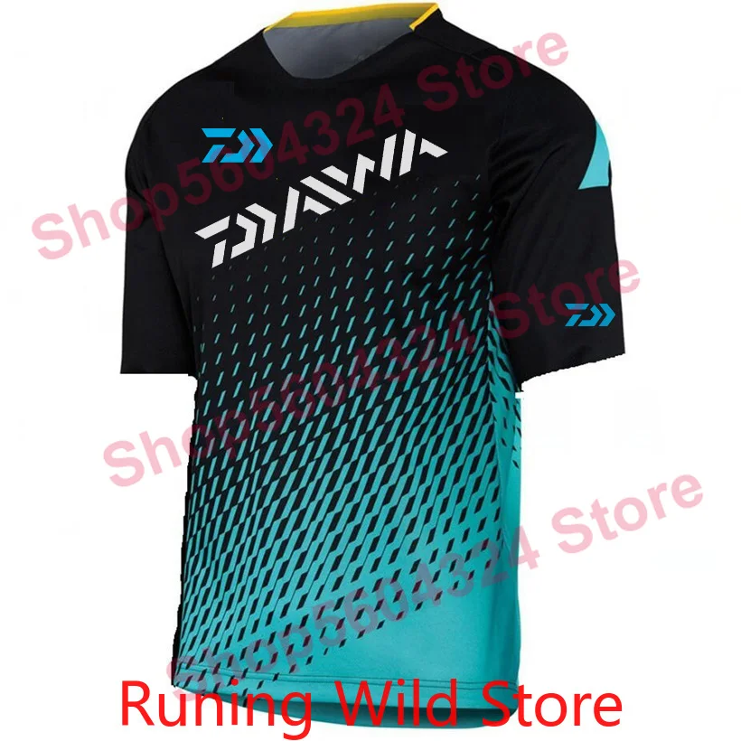 

2020 DAIWA Fishing Clothes Summer Fishing Clothing Quick Drying Breathable Anti UV Sun Protection Short Sleeve Fishing T-Shirt