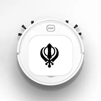 

Robot Vacuum Cleaner Intelligent Automatic Mopping Clean Robot for Hard Floor Carpet SIKH Khanda Religious Symbol Mysterious