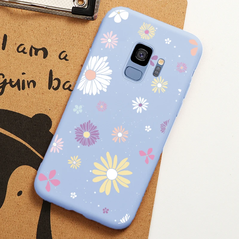 Leopard Print Flowers TPU Case For Samsung Galaxy S9 Plus Phone Coque Cover For Samsung s9plus S 9 s9+ Protevtive Silicone Cases silicone case for samsung