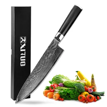 

XITUO 8 Inch Japanese Kitchen Knife 67 Layers VG10 Damascus Steel Professional Chef Knives Cleaver Paring Filleting Slicing Tool