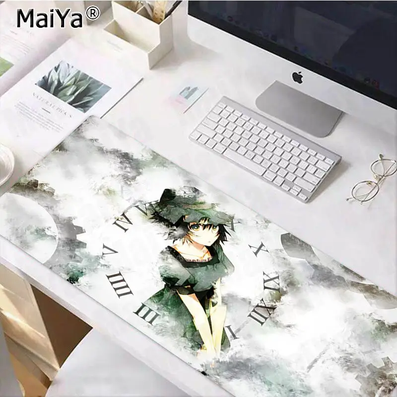 Lock Edge 30x80cm Maiya My Favorite Anime Steins Gate, игровой коврик для мыши из натурального каучука, Настольный коврик,, большой коврик для мыши, клавиатуры, коврик - Цвет: Lock Edge 30x80cm