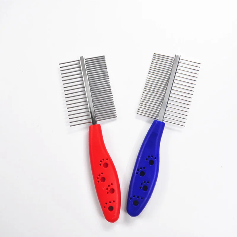Pet Dematting Comb Dog Brush Shedding Double Sided Stainless Steel Pin