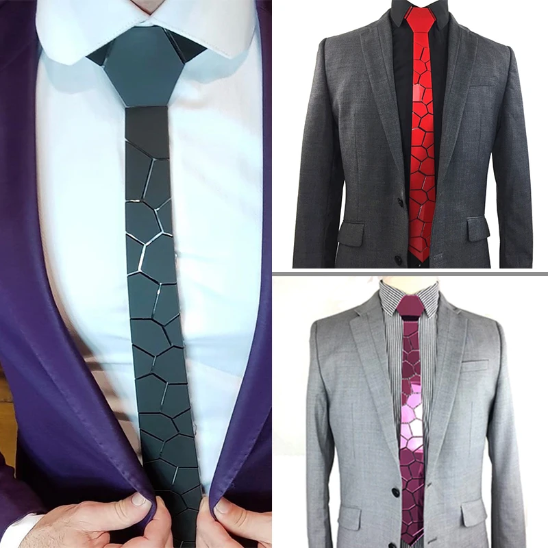 Corbatas negras mate de hombres, corbata inteligente metálica delgada, conjunto de pañuelo de 9 colores, de aniversario, corbatas de boda con estilo - AliExpress