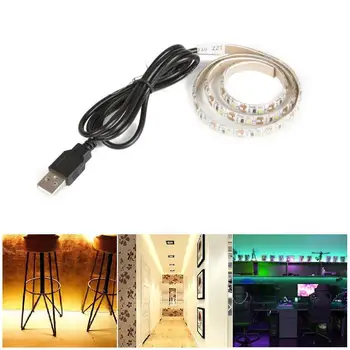 

LED Light With 3528 USB 5V TV Background Desk Decor Computer Light Meter Board 0.5/1 Bare Case Light Screen Lights Y5Z2