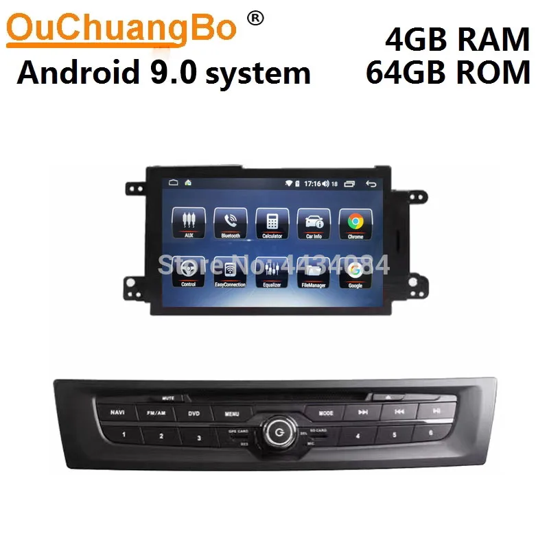 Ouchuangbo 2.5D ips экран автомобильный стерео gps Радио nav для MG 6 поддержка carplay DSP 8 ядер USB 1080P 4+ 64 android 9,0 OS