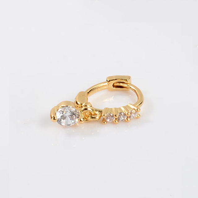 PCS Cute Small Star Ear Stud Cuff Earring Gold Color Cartilage Stainless Steel Helix Piercing Tragus Bar Ball Ear Jewelry