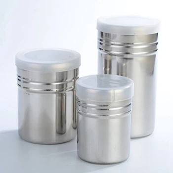 

Stainless Steel Chocolate Shaker Cocoa Flour Icing Sugar Powder Coffee Sifter with Lid Shaker Cooking Tool Coffee Accessories