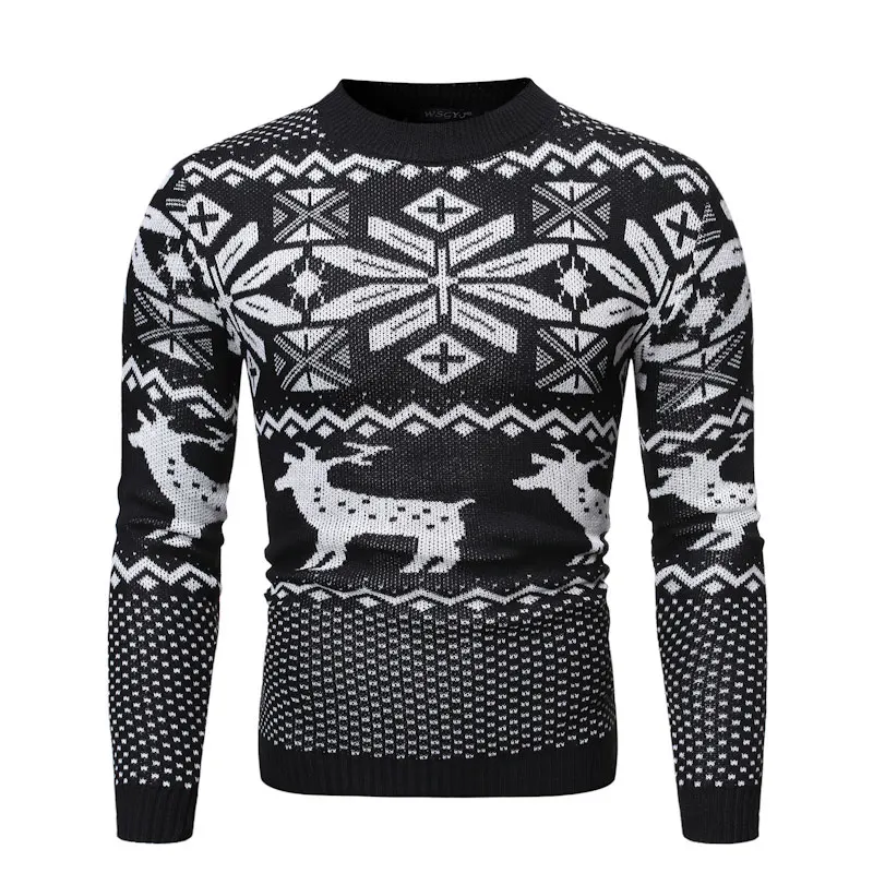 Men Fashion Sweater Clothes Streetwear Social Casual Slim Fit Knitted Pullovers Ctudent Male Sweatshirt Quality Sweaters Tops