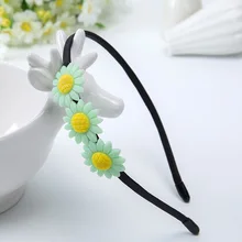 Новые стильные детские аксессуары для волос, аксессуары для девочек, милые модные повязки для волос с подсолнухом