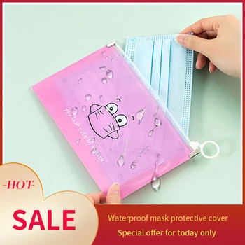 

Fashion Mask Cover Bag Portable Facemask Holder Face Masks Storage Case Save Mask Boxes Organizer for thingsGuardar Mascarillas