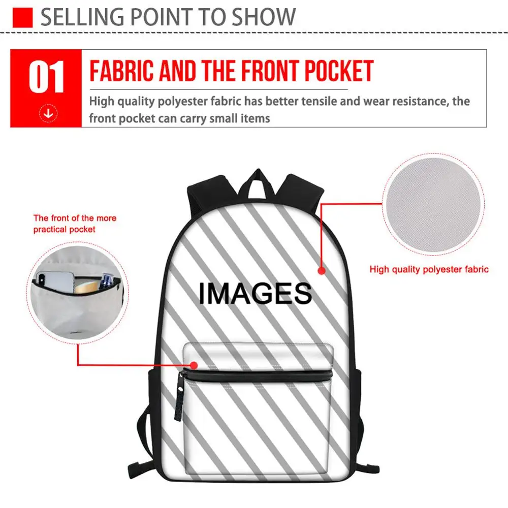 Cute Animal Fox Print School Backpack Waterproof Women Bag College Laptop Backpack Female Mochila Bolsas E Sacolas