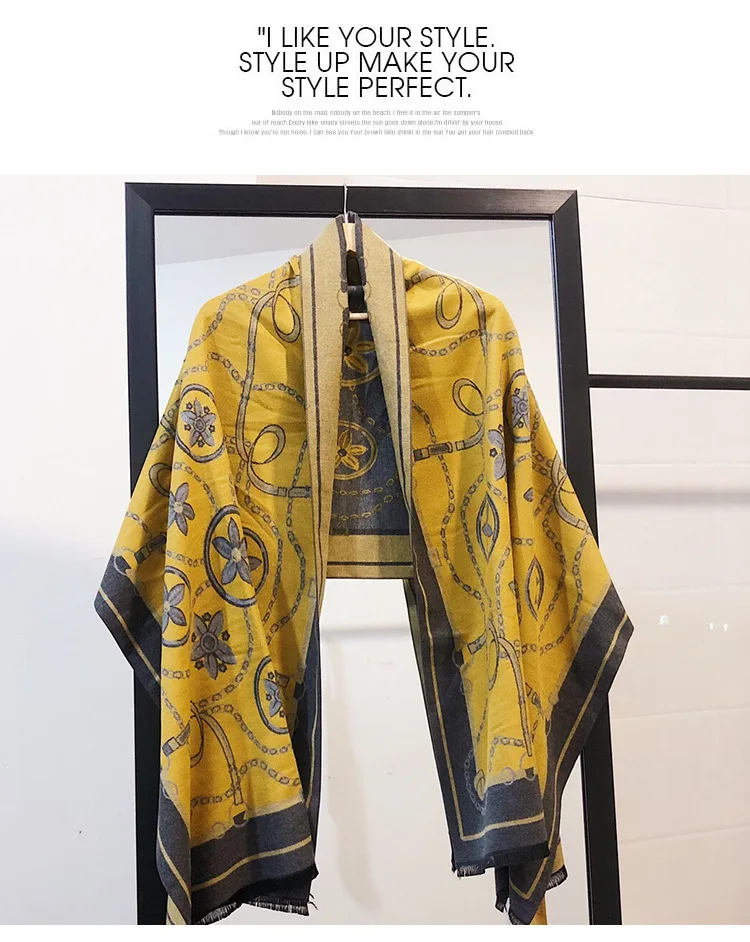 Новинка, Женский кашемировый шарф, зимние женские шали, пашмины, хиджабы, шарфы, бандана, пончо, женские банданы