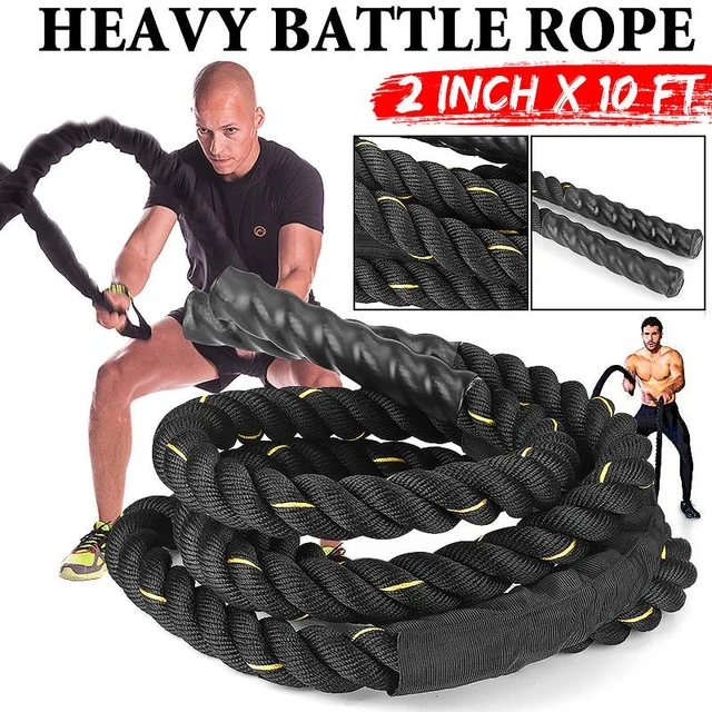 Climbing Rope 7m Black Thin, Weights & Fitness