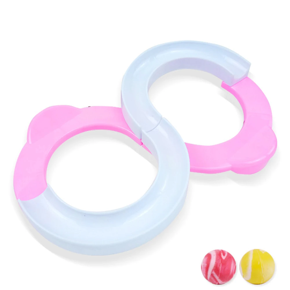 Pink-white Дети 88 орбитальный мяч игрушки бесконечная круговая орбита рука-глаз слаженная сенсорная тренировка внимание тренировка стресс шары игрушки - Цвет: Pink-white